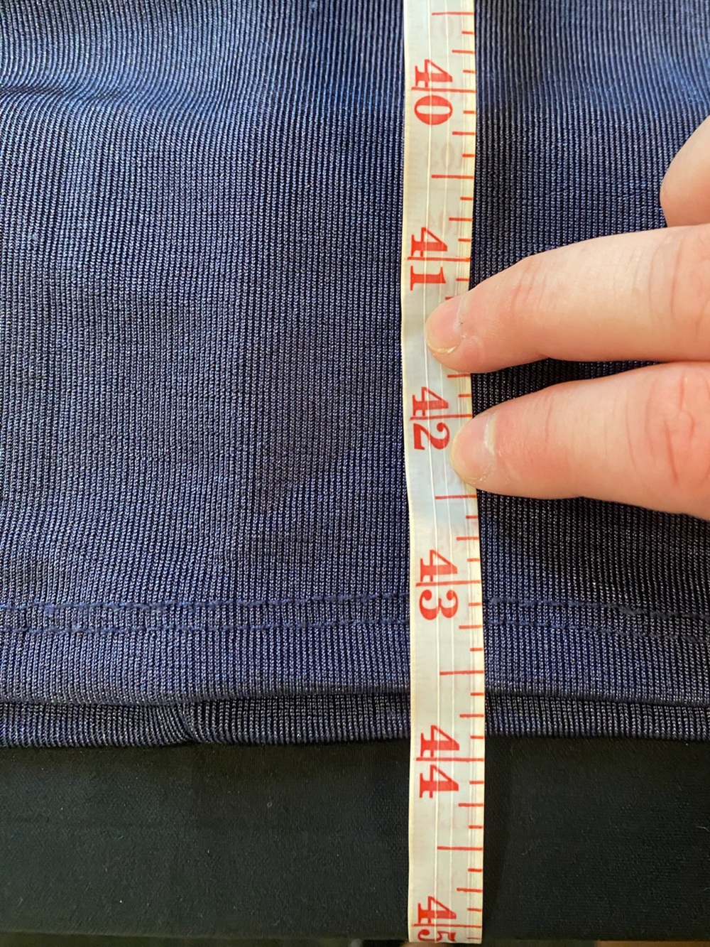 Women’s Navy Ribbed Midi - Picture 7 of 7
